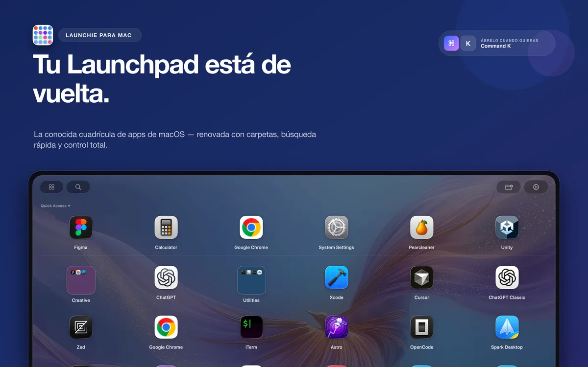 Cuadrícula de Launchie
