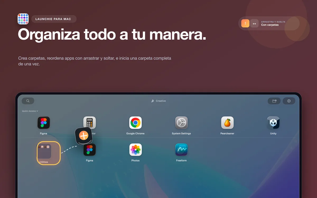 Organización en Launchie